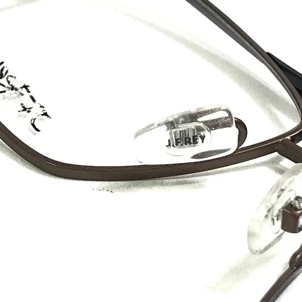 J. F. Rey Eyeglasses Frames JF2963 4390 Black Brown Red Rectangle 53-17-148